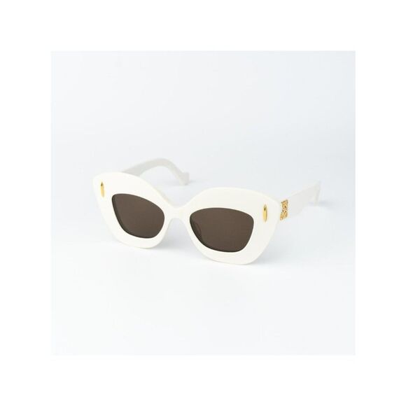 Loewe Women Sunglasses Ivory Brown Cat Eye LW40127I ANAGRAM 25E NEW AUTHENTIC main image 10